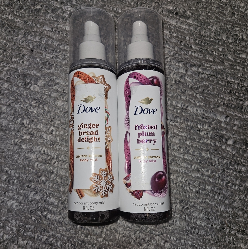 Dove Body Mist Set - Gingerbread Delight & Frosted Plum Berry